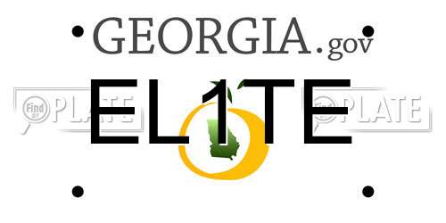 EL1TE Georgia License Plate