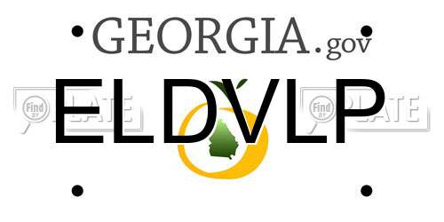 ELDVLP Georgia License Plate