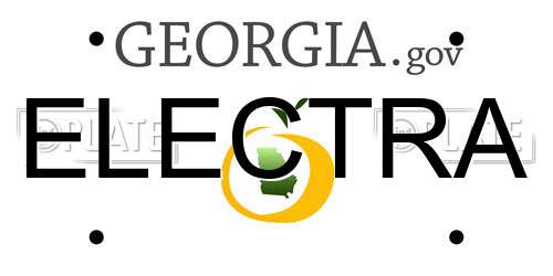 ELECTRA Georgia License Plate
