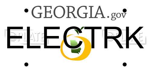 ELECTRK Georgia License Plate