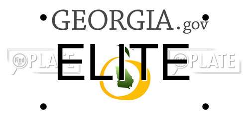 ELITE Georgia License Plate