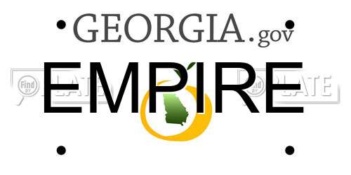 EMPIRE Georgia License Plate