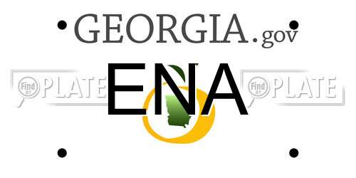 ENA Georgia License Plate