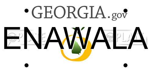 ENAWALA Georgia License Plate