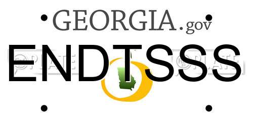 ENDTSSS Georgia License Plate