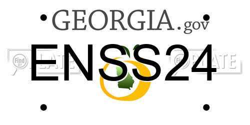 ENSS24 Georgia License Plate