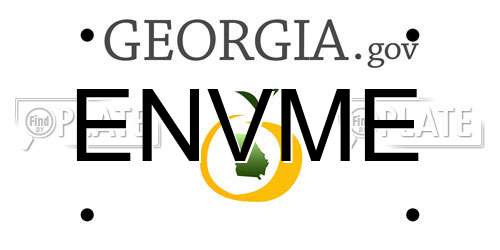 ENVME Georgia License Plate