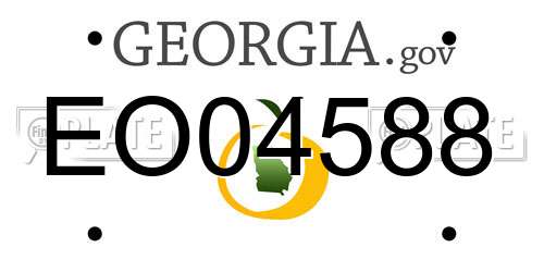 EO04588 Georgia License Plate