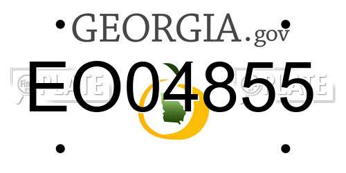 EO04855 Georgia License Plate