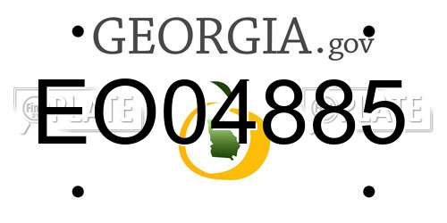 EO04885 Georgia License Plate