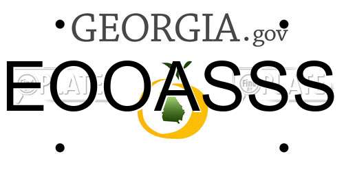 EOOASSS Georgia License Plate
