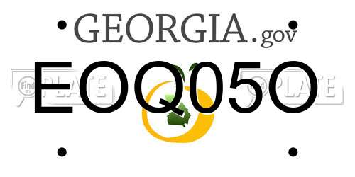 EOQ05O Georgia License Plate