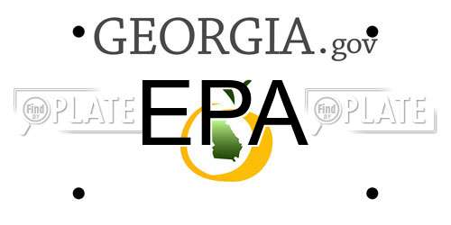 EPA Georgia License Plate