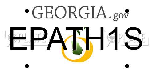 EPATH1S Georgia License Plate