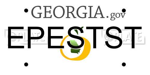 EPESTST Georgia License Plate