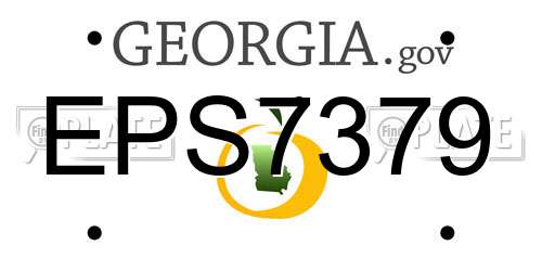 EPS7379 Georgia License Plate