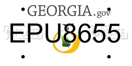 EPU8655 Georgia License Plate