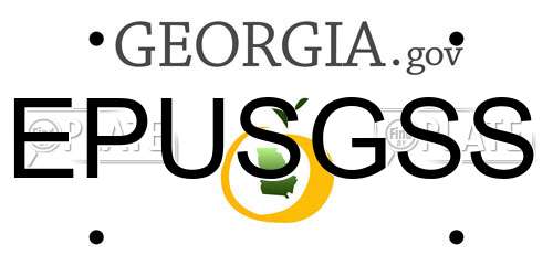EPUSGSS Georgia License Plate