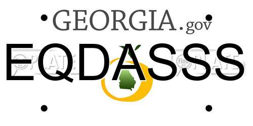 EQDASSS Georgia License Plate