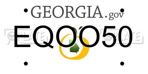 EQOO50 Georgia License Plate