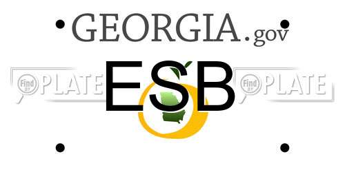 ESB Georgia License Plate