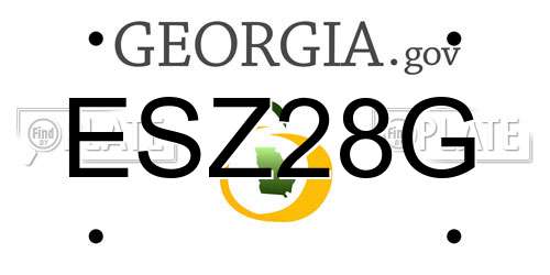 ESZ28G Georgia License Plate