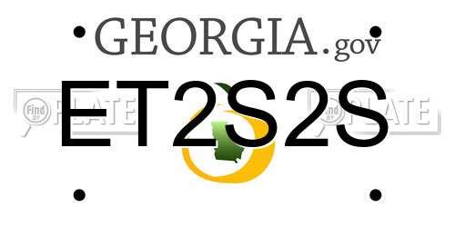 ET2S2S Georgia License Plate