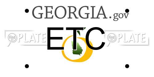 ETC Georgia License Plate