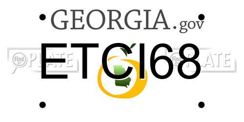 ETCI68 Georgia License Plate