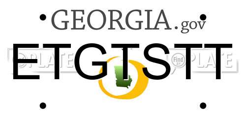 ETGTSTT Georgia License Plate