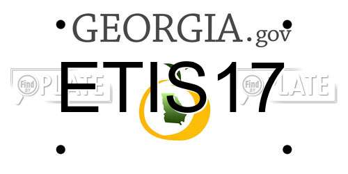 ETIS17 Georgia License Plate