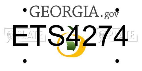 ETS4274 Georgia License Plate
