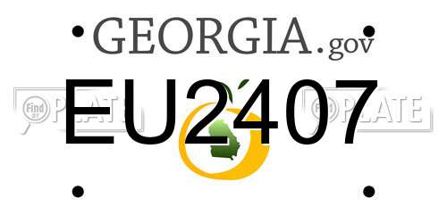 EU2407 Georgia License Plate