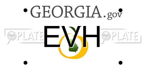 EVH Georgia License Plate