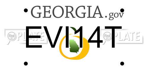 EVI14T Georgia License Plate