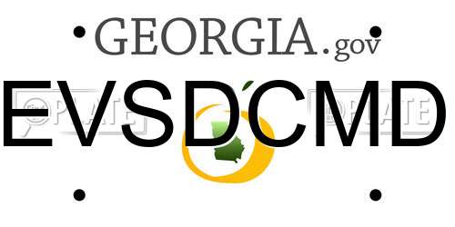 EVSDCMD Georgia License Plate