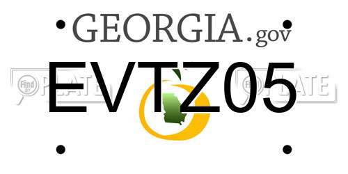 EVTZ05 Georgia License Plate