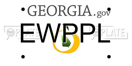 EWPPL Georgia License Plate