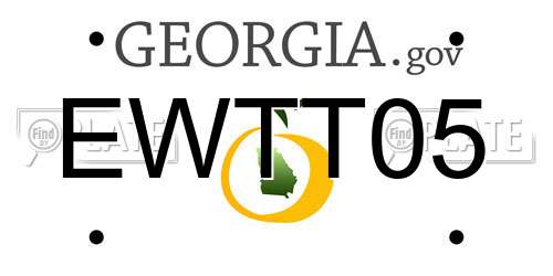 EWTT05 Georgia License Plate