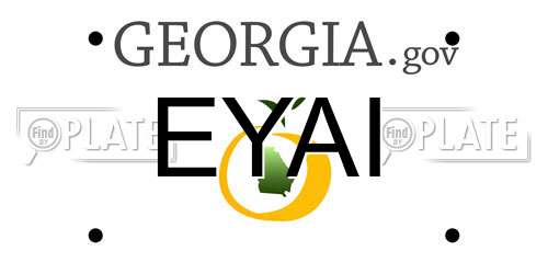 EYAI Georgia License Plate