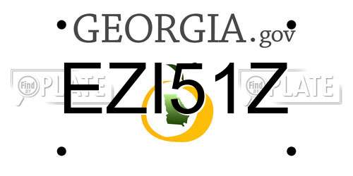 EZI51Z Georgia License Plate