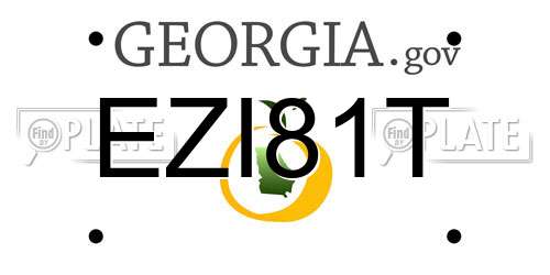 EZI81T Georgia License Plate