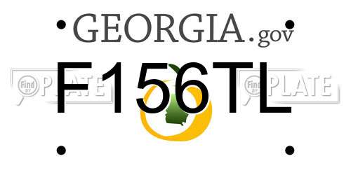 F156TL Georgia License Plate