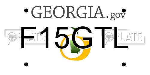 F15GTL Georgia License Plate