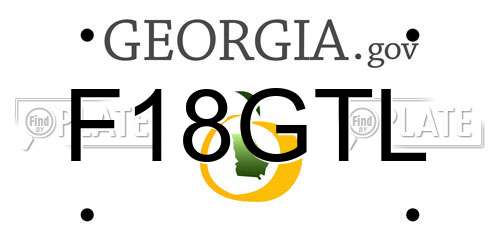 F18GTL Georgia License Plate