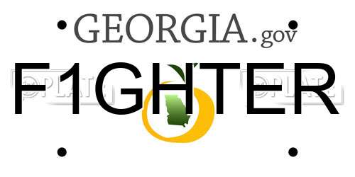F1GHTER Georgia License Plate