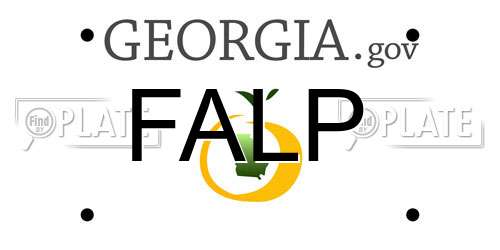 FALP Georgia License Plate