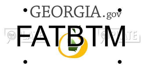 FATBTM Georgia License Plate