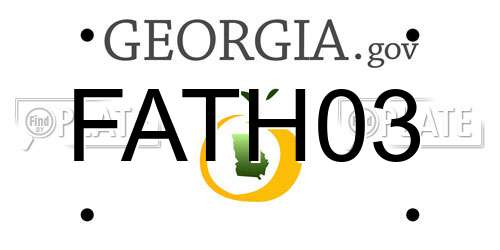 FATH03 Georgia License Plate