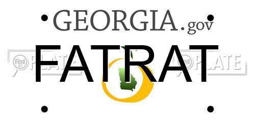 FATRAT Georgia License Plate